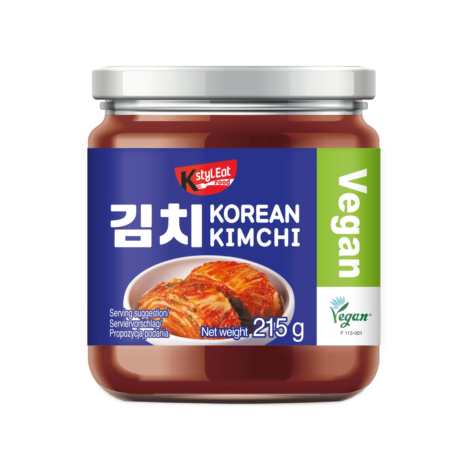 Korean Kimchi in a Glass Jar