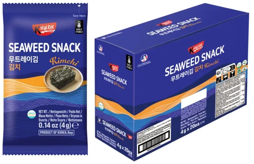 Trayless Nori Seaweed Snack  Kimchi